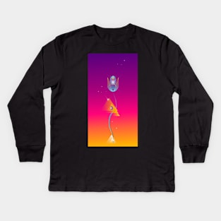 SPACE DEMENTIA 2 Kids Long Sleeve T-Shirt